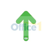 Thumbnail 1 of Стикер за под Стрелка, PVC, зелена, 30 х 20 cm