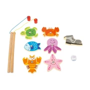 Thumbnail 4 of Small Foot Игра риболов за пътуване, в текстилна торбичка