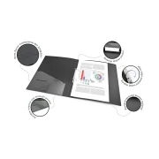 Thumbnail 3 of Rapesco Папка Germ-Savvy, А4, PP, с 2 ринга, 35 mm, черна