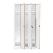 Thumbnail 3 of Гардероб RFG, троен, метален, с 6 врати, 900 х 450 х 1850 mm, кехлибарен дъб и бяло