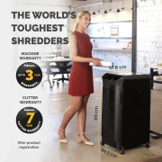 Thumbnail 4 of Шредер за унищожаване на документи Fellowes Automax 600M, P-5, Micro-Cut, 83 L, черен, време за работа 45 мин, време за почивка 30 мин