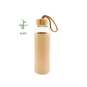 Thumbnail 2 of Office 1 Бутилка Sunset, стъклена, с ленен калъф, 500 ml