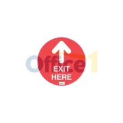 Thumbnail 1 of Стикер за под Exit Here, 15 х 15 cm