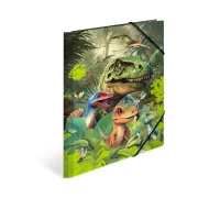 Thumbnail 3 of Herma Папка Dino World, картонена, с ластик, A4, на динозаври