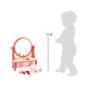 Thumbnail 4 of Small Foot Маса за грим, ретро с огледало, дървена, 33 x 18 x 43 cm