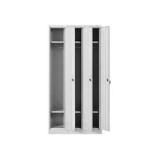 Thumbnail 4 of Гардероб RFG, метален, троен, 90 х 45 х 185 cm, сив