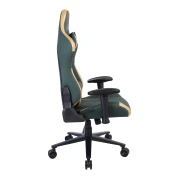 Thumbnail 2 of Геймърски стол RFG Nett, екокожа, полиамидна основа, до 130 kg, тъмнозелено-златист