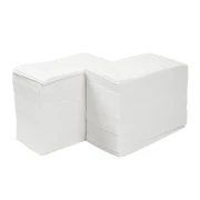 Thumbnail 2 of Салфетки, целулоза, двупластови, 1/8 сгъвка, 33 х 33 cm, с бордюр, бели, 150 броя
