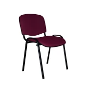 Thumbnail 1 of Посетителски стол Iso Black, текстил, метална основа, до 120 kg, бордо