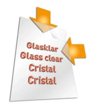 Thumbnail 1 of Durable Джоб за документи, L-образен, А4, 100 микрона, кристал, 10 броя