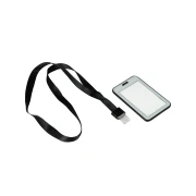 Thumbnail 3 of KEJEA Бадж, с лента, двулицев, вертикален, 54 х 85 mm, черен