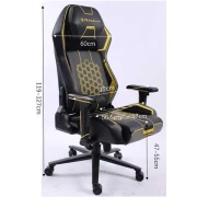 Thumbnail 4 of Геймърски стол RFG Game On, екокожа, Multi-function механизъм, метална основа, до 130 kg, черно-жълт