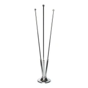 Thumbnail 1 of Настолна хромирана стойка за знаме, тройна