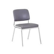 Thumbnail 1 of Посетителски стол RFG Slow M, екокожа, метална основа, до 120 kg, сив