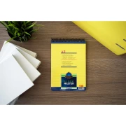 Thumbnail 3 of Gipta Block Master Пад, А5, жълт, широки редове, микроперфорация, със спирала, 100 листа