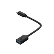 Thumbnail 3 of Адаптер Genius ACC-C2AC, с кабел, USB Type-A към USB Type-C, 21 cm, черен