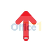 Thumbnail 1 of Стикер за стена Стрелка, PVC, червена, A4