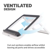 Thumbnail 8 of Стойка за лаптоп Fellowes I-Spire, охлаждаща, до 17'', бяла