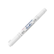 Thumbnail 2 of Zebra Тънкописец Mckie Paint Extra Fine, перманентен, двоен, 0.7-1.2 mm, бял