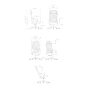 Thumbnail 5 of Директорски стол RFG Best HB, дамаска и меш, Tilt механизъм, до 120 kg, сива седалка, сива облегалка