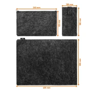 Thumbnail 4 of Калъф за лаптоп или таблет Durable Effect Multibag, 16.4'', филц