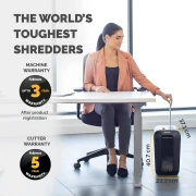 Thumbnail 8 of Шредер за унищожаване на документи Fellowes Powershred LX65, P-4, Cross-Cut, черен, обем на коша 22 L, време за почивка 20 мин