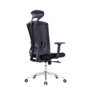 Thumbnail 4 of Ергономичен офис стол RFG Primo Lux Chrome HB, дамаска и меш, до 130 kg, черен