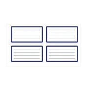 Thumbnail 1 of Top Office Самозалепващи се етикети, ученически, бели, 40 броя