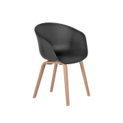 Thumbnail 2 of Кресло RFG Simon Black 4M Plus, до 120 kg, с дървена основа