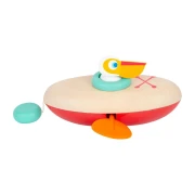 Thumbnail 4 of Small Foot Играчка Пеликан, за навиване, за вода, дървена