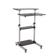 Thumbnail 6 of Работна маса за компютър и монитор Lumi WST-01, на колелца, максимално тегло 60 kg