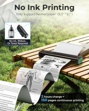 Thumbnail 3 of Мобилен принтер Phomemo M08F-BKG, A4