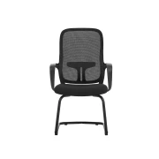 Thumbnail 6 of Посетителски стол RFG Mojito M, дамаска и меш, метална основа, до 120 kg, черен