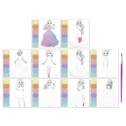 Thumbnail 3 of Moxy Комплект оцветяване с вода, с включена четка, 8 листа