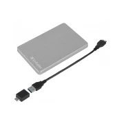 Thumbnail 4 of Външен HDD твърд диск Verbatim Store 'n' Go Alu, 1 TB, сребрист