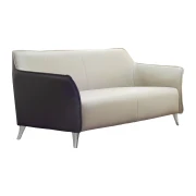 Thumbnail 2 of Диван RFG Lola, двуместен, екокожа, светлосива седалка, графитена облегалка