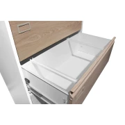 Thumbnail 4 of Кардекс RFG, метален, 2 x 4 чекмеджета, 900 х 450 х 1331 mm, кехлибарен дъб и бяло