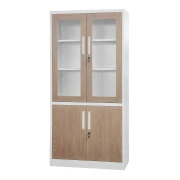 Thumbnail 3 of Шкаф RFG, медицински, със стъклени врати, 900 х 400 х 1850 mm, кехлибарен дъб и бяло