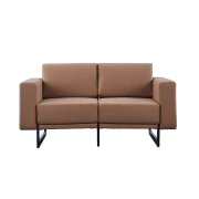 Thumbnail 2 of Диван RFG Toledo, двуместен, екокожа, метална основа, кафяв