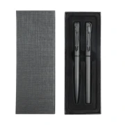 Thumbnail 1 of Office 1 Комплект химикалка и ролер Caligo, метални, черни