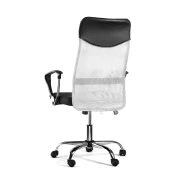 Thumbnail 2 of Директорски стол Monti HB, текстил, екокожа и меш, Tilt механизъм, до 120 kg, черна седалка, бяла облегалка