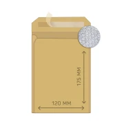 Thumbnail 1 of Airpoc Плик с въздушни мехурчета A/11, 175 x 120 mm, със самозалепваща лента, кафяв