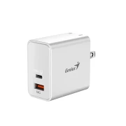 Thumbnail 2 of Genius Зарядно за лаптоп PD-65AC, USB Type-C, USB Type-A, 65 W, бяло