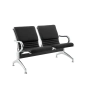 Thumbnail 1 of Посетителска пейка RFG Валета, с 2 места, екокожа, метални крака, 1230 х 680 х 770 mm