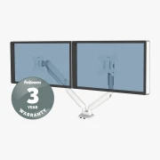 Thumbnail 3 of Стойка за 2 монитора Fellowes, с двойно рамо, до 8 kg, 32'', бяла