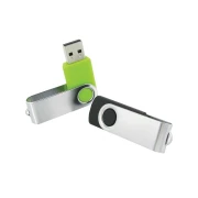 Thumbnail 3 of Office 1 USB флаш памет Swivel, USB 2.0, 16 GB, без лого, синя