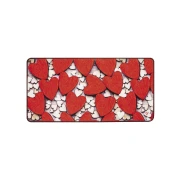 Thumbnail 3 of Изтривалка Olivo Miami Cuori Rosso, 100% полиестер, 40 х 60 cm