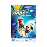 Thumbnail 1 of Unofax Карирана хартия, A4, вестникарска, 250 листа