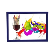 Thumbnail 3 of KEJEA Джоб за документи, магнитен, А7, със синя рамка