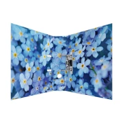 Thumbnail 4 of Herma Класьор Flowers, 7 cm, на сини цветя